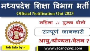 MP CM Rise School Data Entry Operator Vacancy 2024