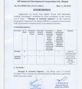 MP New Govt Jobs Today, MPIDC Recruitment 2024