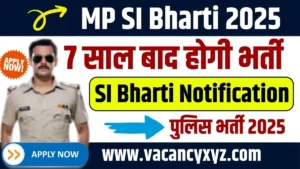 MP SI Bharti 2025
