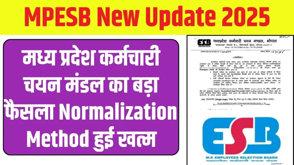 MPESB New Update 2025