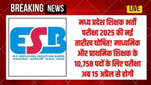 MP Teacher Bharti 2025