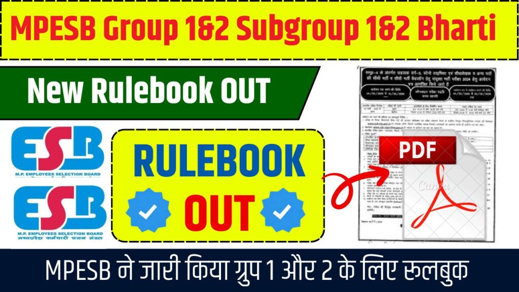 MPESB Group 1&2 Subgroup 1&2 Bharti