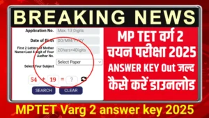 MP TET Varg 2 Answer Key 2025 Release Date: एमपी टेट वर्ग 2 आंसर की डाउनलोड यहां से करें,esb.mp.gov.in TET Varg 2 Answer Key link