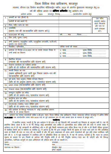MP District Legal Service Authority Bharti 2025: जिला विधिक सेवा प्राधिकरण शाजापुर में कार्यालय सहायक के विभिन्न पदों पर निकली भर्ती, ऐसे करो फार्म जमा MP District Legal Service Authority Bharti 2025
