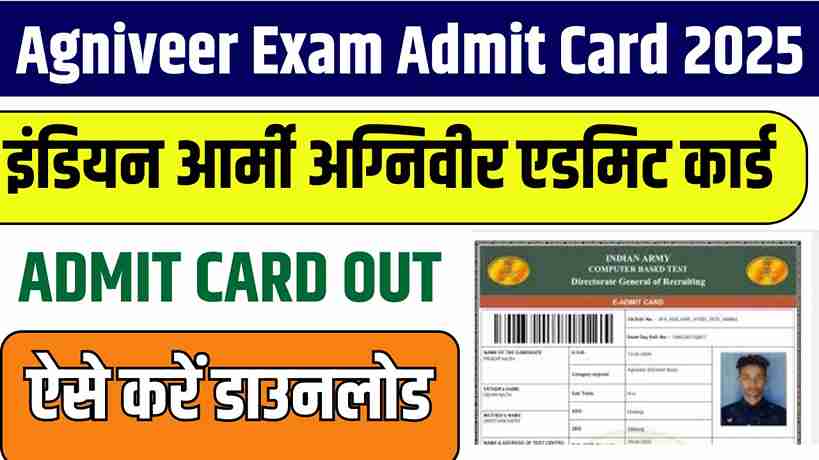 Agniveer Bharti Exam Date 2025