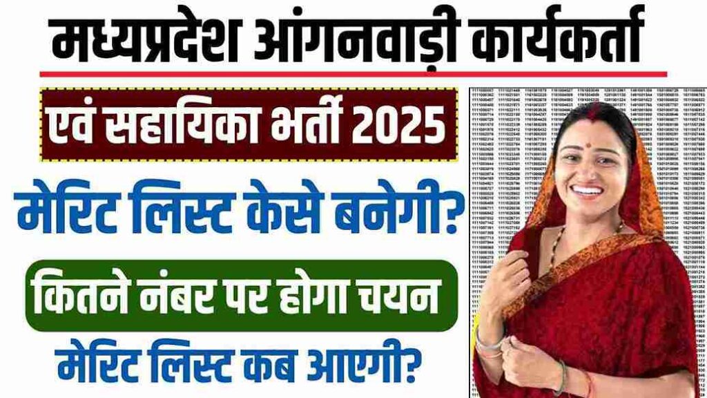MP Anganwadi Bharti Merit List 2025