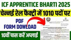 ICF Apprentice Bharti 2025