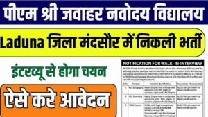 MP PM Shree School Mandsaur Bharti 2025