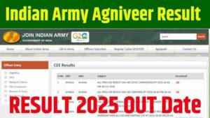 Indian Army Agniveer Result 2025 OUT