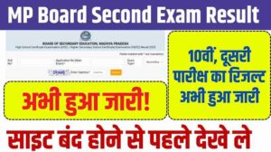 MP Board 10th Supplementary Result