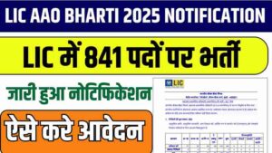 LIC AAO Bharti 2025