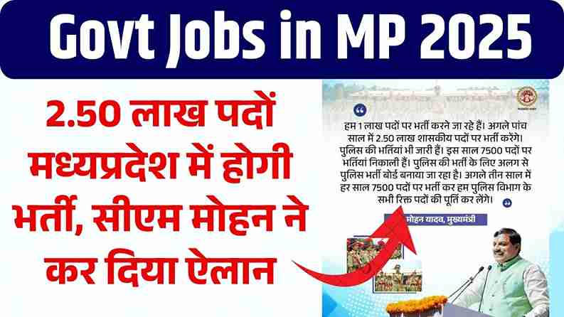 Govt Jobs in MP 2025