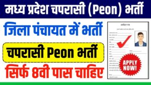 Job advertisement for Peon position