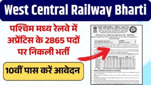 West Central Railway Bharti 2025
