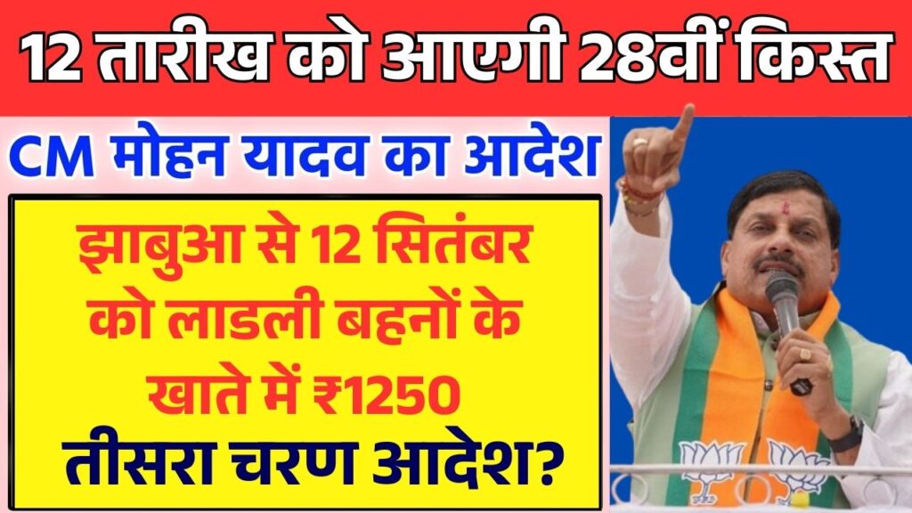Ladli Behna Yojana 28th Installment: 12 सितंबर को झाबुआ से महिलाओं के खाते में आएंगे लाडली बहना योजना के1250 रुपये