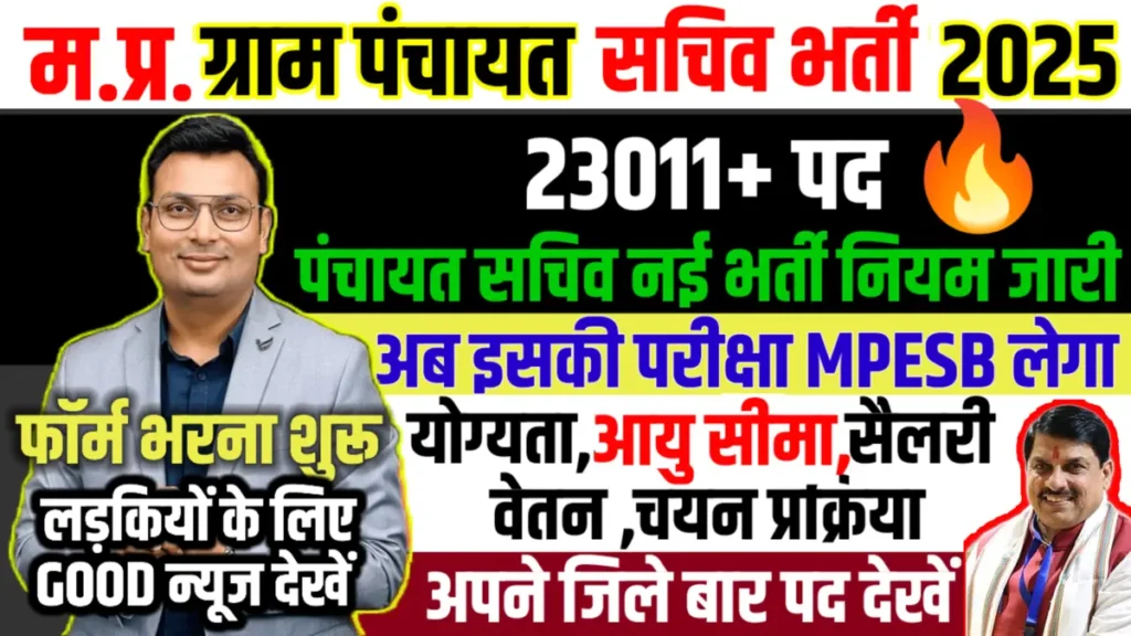 MP Panchayat Sachiv Bharti 2025
