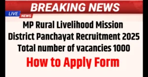 New MP Govt Job Under Panchayat Ajeevika Mission – Post 1050, Major Government Recruitment for Youth in Madhya Pradesh