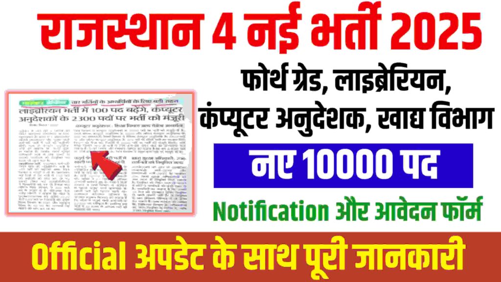 Rajasthan New Govt Job 2025