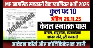 MP Nagarik Sakahari Bank Bharti 2025