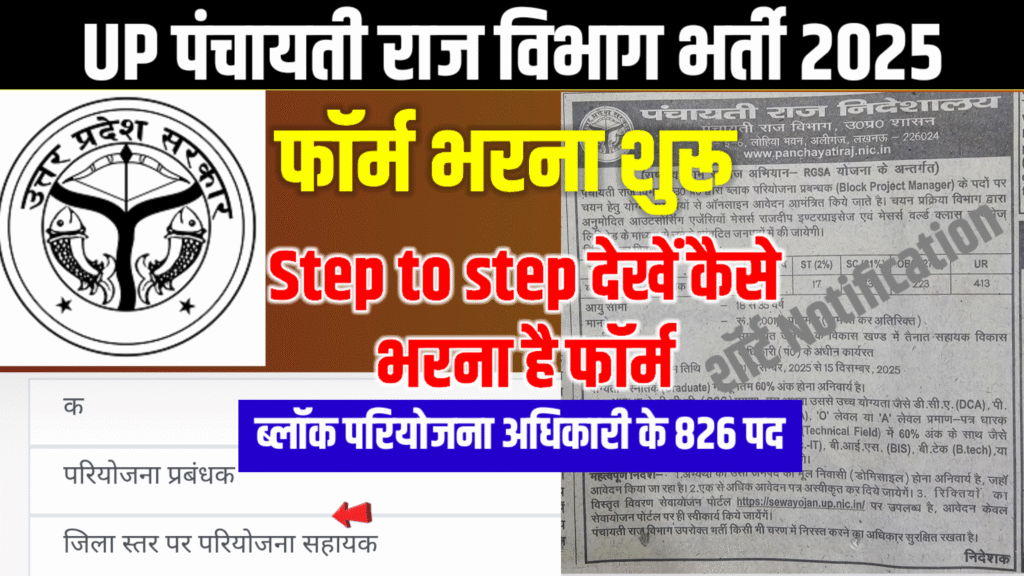 UP Panchayati Raj vacancy 2025