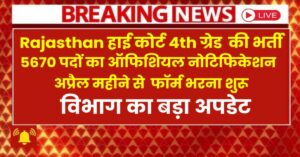Rajasthan High Court 4th Grade Bharti 2026: Exam Date, Eligibility, Syllabus & Complete Details