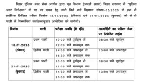 Bihar SI Exam Date 2026 Out: बड़ी खुशखबरी