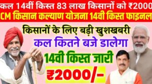 मुख्यमंत्री किसान कल्याण योजना 14वीं किस्त अपडेट | ₹2000 किस्त कब आएगी? पूरी जानकारी यहां देखें