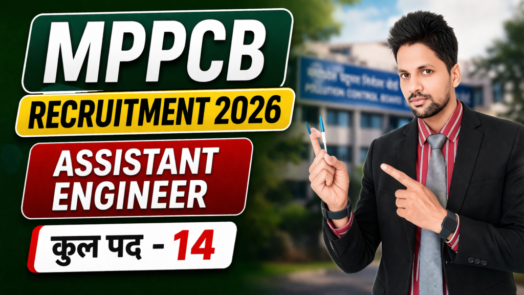 MP Pollution Control Board Vacancy 2026 New: MPPCB असिस्टेंट इंजीनियर पद के लिए| Full Details