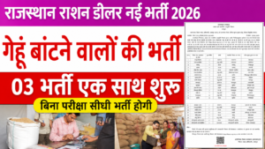 Rajasthan Ration Dealer Bharti 2026: 3 जिलों का नोटिफिकेशन जारी, फॉर्म शुरू, बिना परीक्षा सीधी भर्ती
