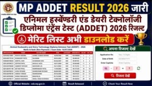 MP ADDET Result 2026