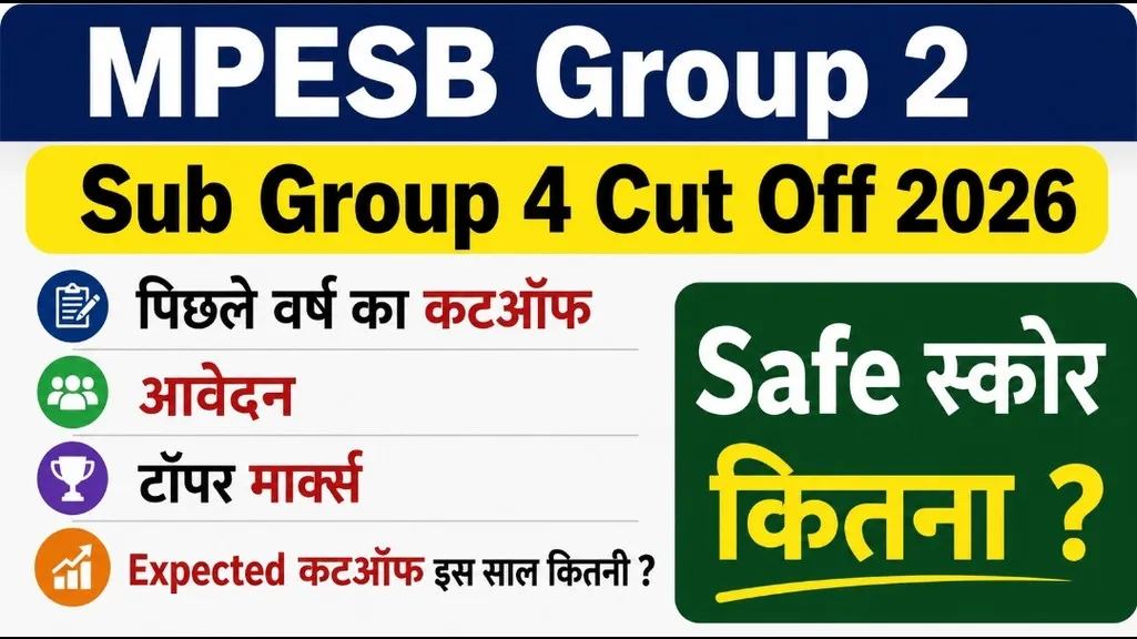 MPESB Group 2 Sub Group 4 Cut Off 2026